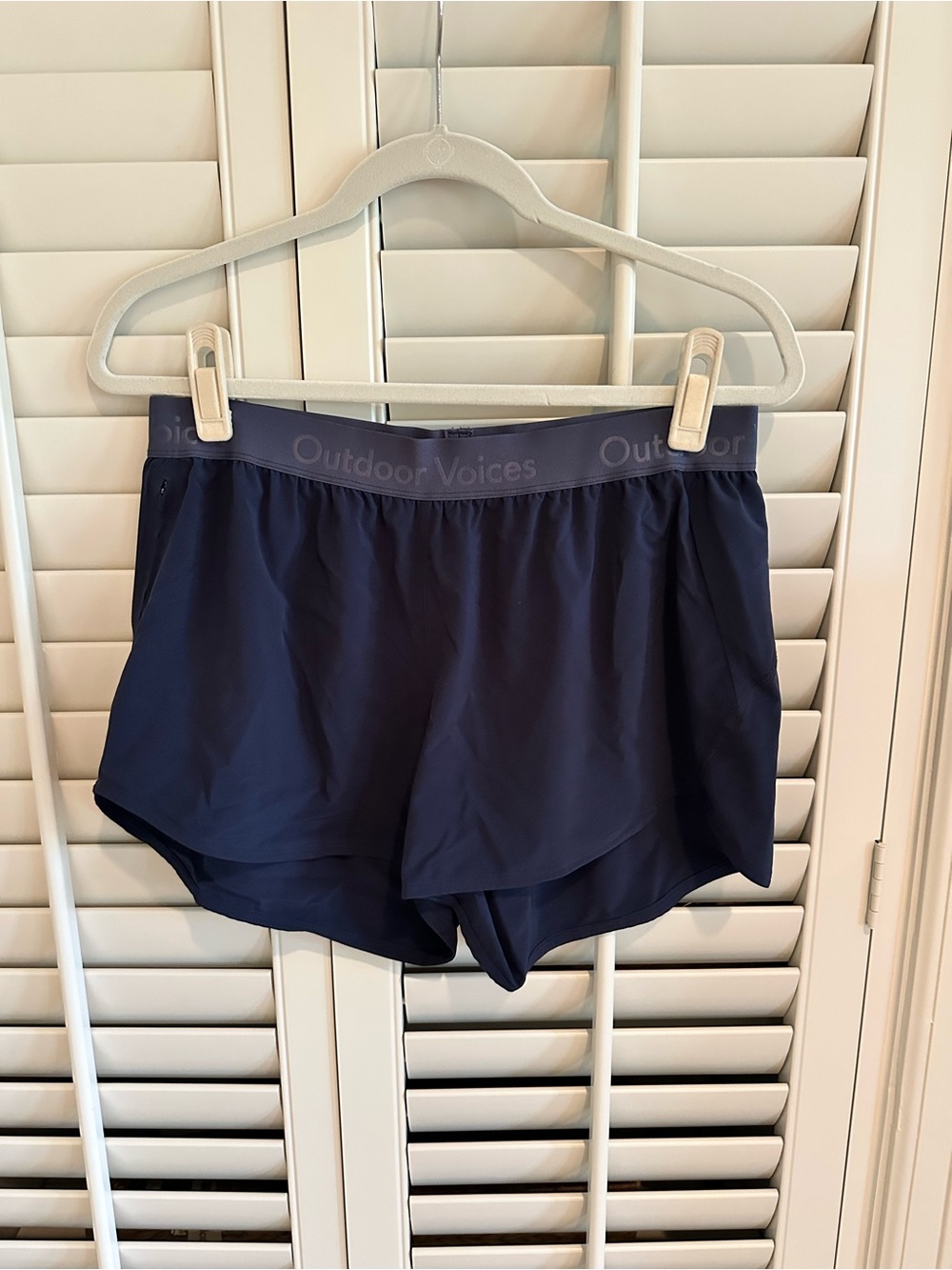 Outdoor Voices Navy Athletic Shorts